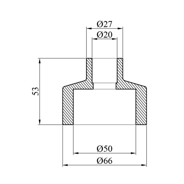 Муфта редукційна PPR GrandiTherm 50х20 мм, фото , зображення 2 | SNABZHENIE.com.ua Муфта редукційна PPR GrandiTherm 50х20 мм, фото , зображення 2 | SNABZHENIE.com.ua