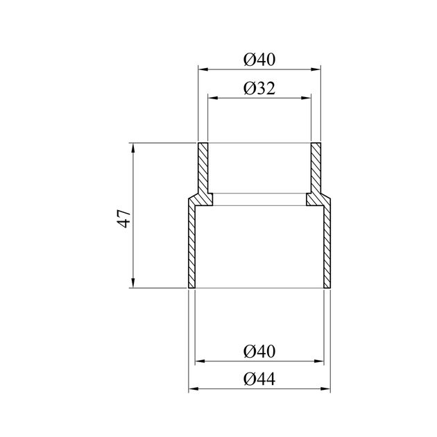 Переходная муфта PPR Rozma 40x32 мм ВН, фото , изображение 2 | SNABZHENIE.com.ua Переходная муфта PPR Rozma 40x32 мм ВН, фото , изображение 2 | SNABZHENIE.com.ua