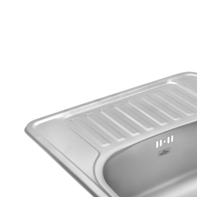 Кухонная мойка Kroner KRP Dekor 5848 (0,8 мм), фото , изображение 5 | SNABZHENIE.com.ua