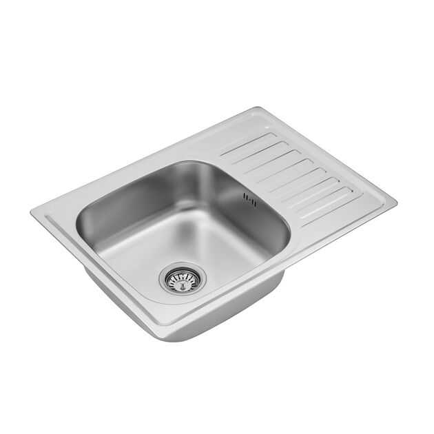 Кухонная мойка Kroner KRP Satin 6950 (0,8 мм), фото , изображение 3 | SNABZHENIE.com.ua