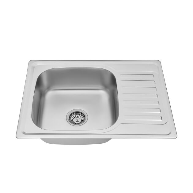 Кухонная мойка Kroner KRP Satin 6950 (0,8 мм), фото , изображение 4 | SNABZHENIE.com.ua