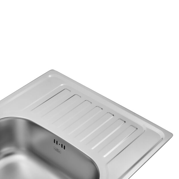 Кухонная мойка Kroner KRP Satin 6950 (0,8 мм), фото , изображение 5 | SNABZHENIE.com.ua