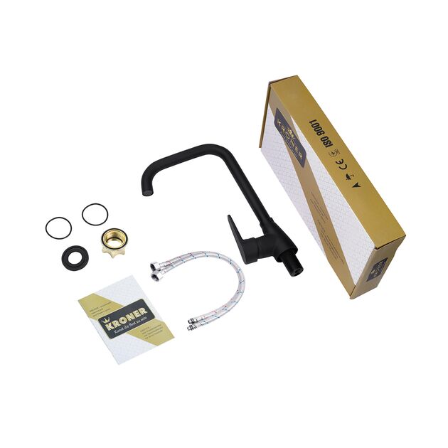 Смеситель кухонный Kroner KRM Elbe - SCH030, фото , изображение 9 | SNABZHENIE.com.ua