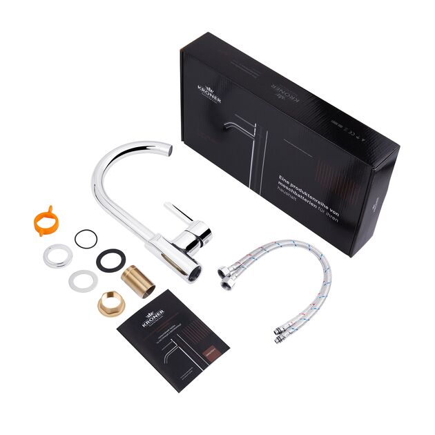 Смеситель кухонный Kroner KRP Essen - C030, фото , изображение 8 | SNABZHENIE.com.ua