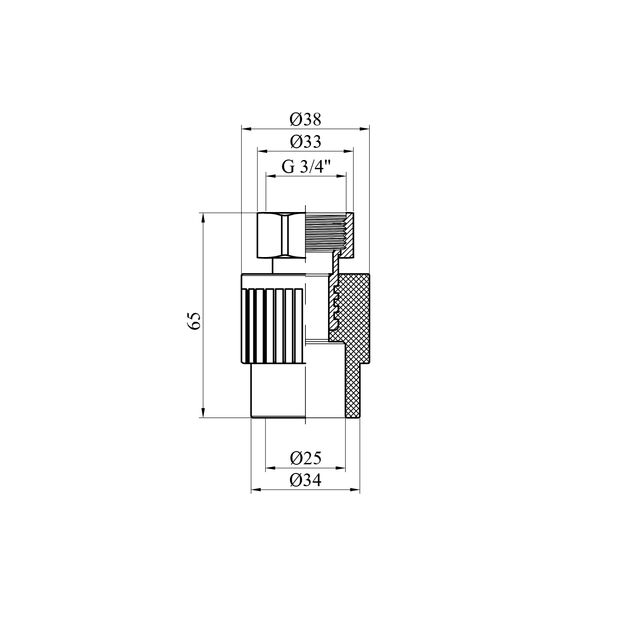 Муфта з накидною гайкою PPR GrandiTherm 25х3/4, фото , зображення 2 | SNABZHENIE.com.ua Муфта з накидною гайкою PPR GrandiTherm 25х3/4, фото , зображення 2 | SNABZHENIE.com.ua