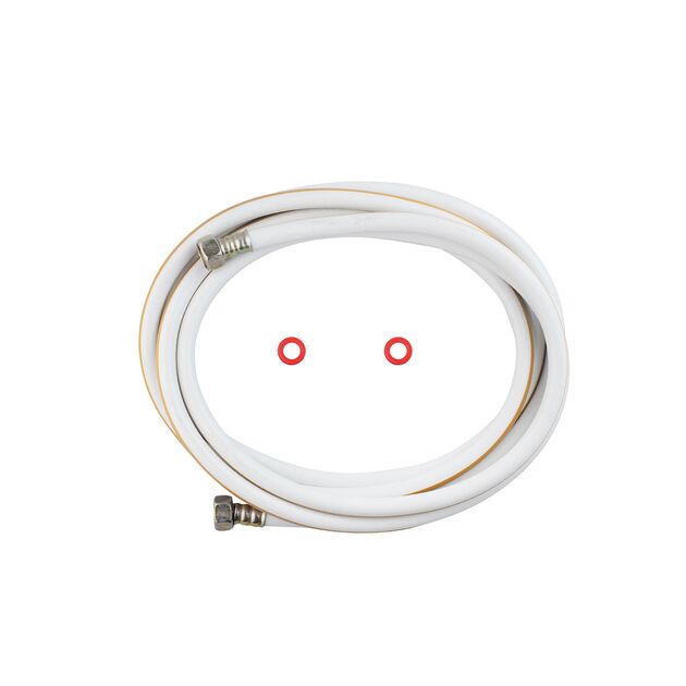 Шланг газовий Nikiforov 1/2 ВВ 450 см з металевими гайками ПВХ білий, фото  | SNABZHENIE.com.ua