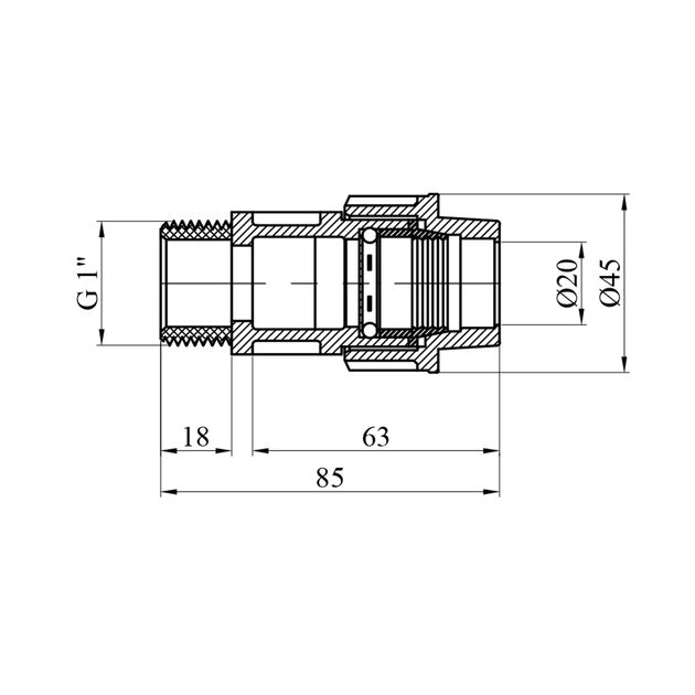 Муфта ПЭ SantehPlast 20x1" РН, фото , изображение 2 | SNABZHENIE.com.ua Муфта ПЭ SantehPlast 20x1" РН, фото , изображение 2 | SNABZHENIE.com.ua