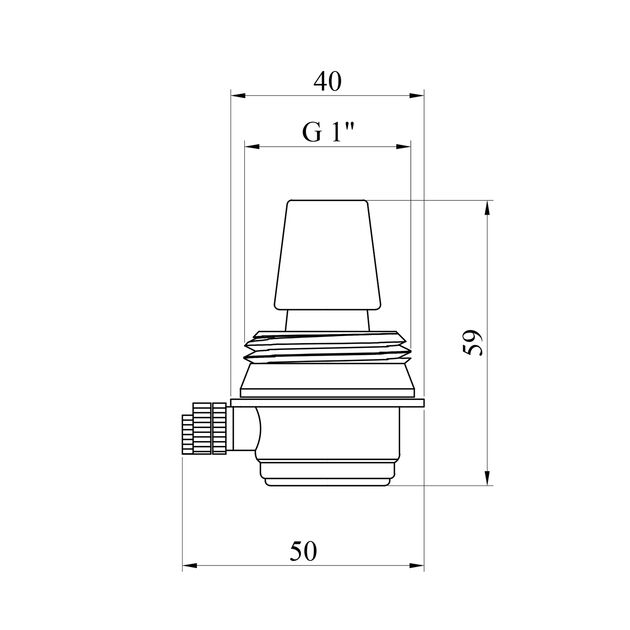 Автоматичний воздухоотводчик для алюмінієвого радіатора Karro 1 KR-1048R правий, фото , зображення 2 | SNABZHENIE.com.ua