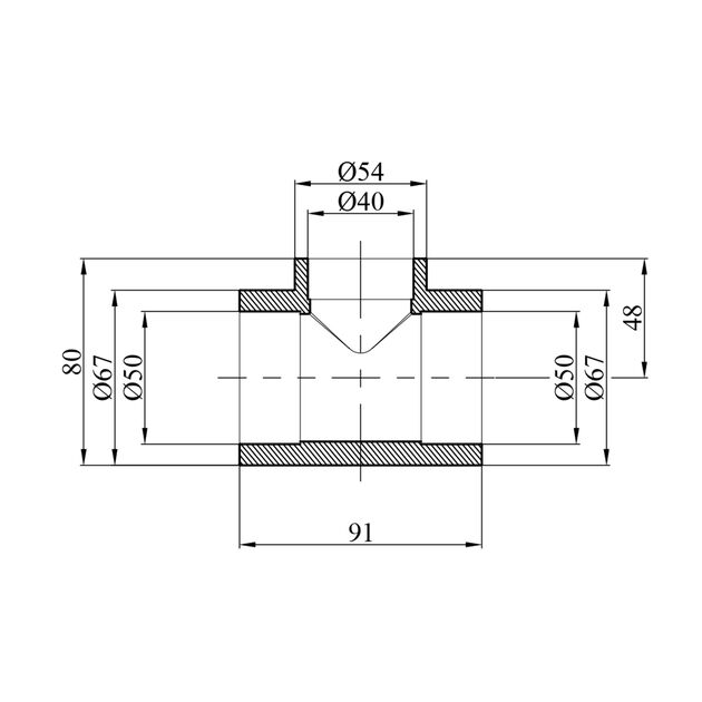 Переходной тройник PPR GrandiTherm 50x40x50 мм, фото , изображение 2 | SNABZHENIE.com.ua Переходной тройник PPR GrandiTherm 50x40x50 мм, фото , изображение 2 | SNABZHENIE.com.ua