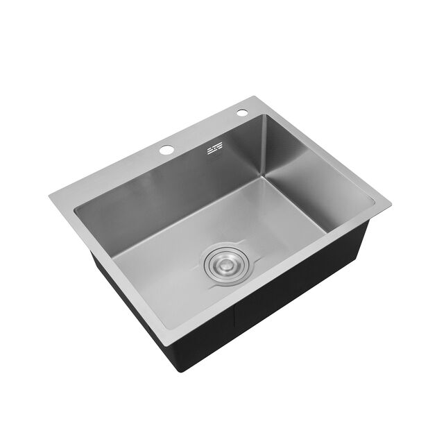 Кухонна мийка Kroner Derby KRP Brush - 6050HM (2,5/0,5 мм), фото , зображення 4 | SNABZHENIE.com.ua Кухонна мийка Kroner Derby KRP Brush - 6050HM (2,5/0,5 мм), фото , зображення 4 | SNABZHENIE.com.ua