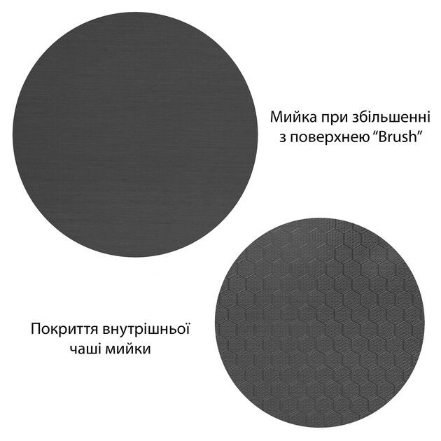 Кухонна мийка Kroner Derby KRP PVD - 5843HM (2,5/0,5 мм), фото , зображення 6 | SNABZHENIE.com.ua Кухонна мийка Kroner Derby KRP PVD - 5843HM (2,5/0,5 мм), фото , зображення 6 | SNABZHENIE.com.ua