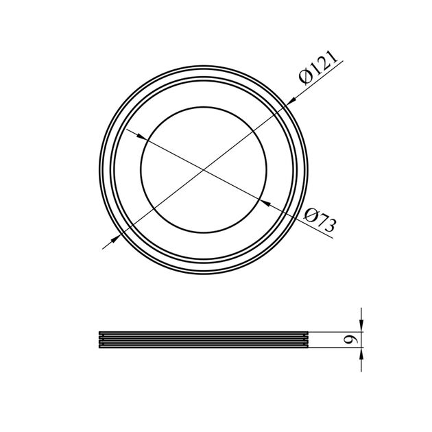 Манжета для унитаза Rozma 110х80 мм, фото , изображение 2 | SNABZHENIE.com.ua