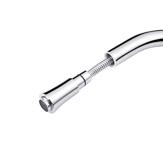 Смеситель для кухни Kroner KRM - 11-013F с выдвижным изливом, фото , изображение 9 | SNABZHENIE.com.ua