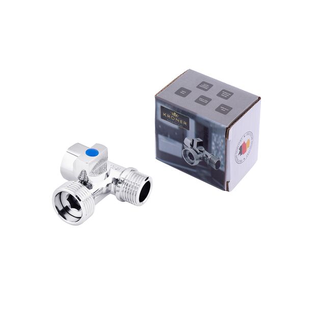 Кран 3-х ходовой Kroner KRP Eckventil 1/2''х3/4''х1/2'' ННВ, фото , изображение 3 | SNABZHENIE.com.ua Кран 3-х ходовой Kroner KRP Eckventil 1/2''х3/4''х1/2'' ННВ, фото , изображение 3 | SNABZHENIE.com.ua