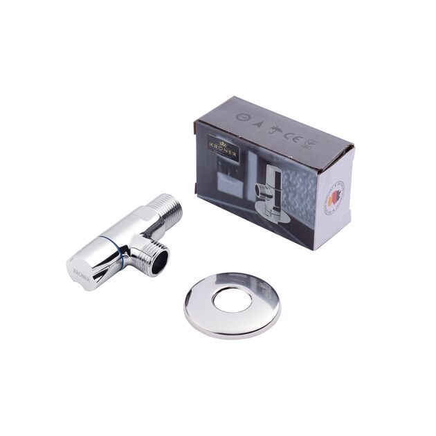 Кран приборный Kroner KRP Eckventil C301 1/2"х1/2" НН, фото , зображення 3 | SNABZHENIE.com.ua Кран приборный Kroner KRP Eckventil C301 1/2"х1/2" НН, фото , зображення 3 | SNABZHENIE.com.ua
