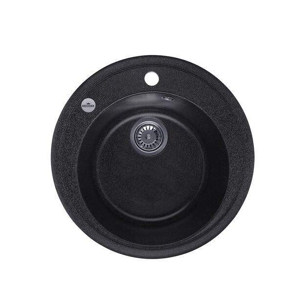 Кухонна мийка Kroner KRP Komposit GRB - 510, фото  | SNABZHENIE.com.ua Кухонна мийка Kroner KRP Komposit GRB - 510, фото  | SNABZHENIE.com.ua