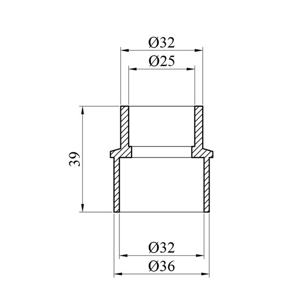 Переходная муфта PPR GrandiTherm 32x25 мм ВН, фото , изображение 2 | SNABZHENIE.com.ua Переходная муфта PPR GrandiTherm 32x25 мм ВН, фото , изображение 2 | SNABZHENIE.com.ua