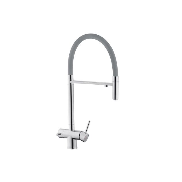 Змішувач для кухні з підключенням до фільтра Kroner KRP Edelstahl Klassisch - ESG03815GRA, фото , зображення 4 | SNABZHENIE.com.ua Змішувач для кухні з підключенням до фільтра Kroner KRP Edelstahl Klassisch - ESG03815GRA, фото , зображення 4 | SNABZHENIE.com.ua