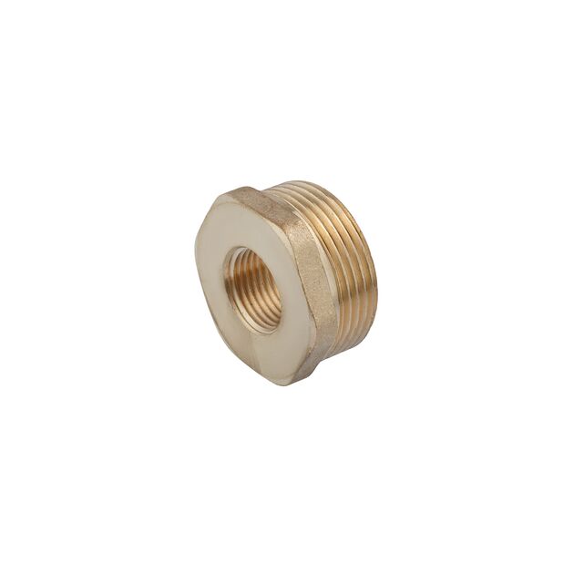 Футорка LexLine 1х1/2 НВ латунная УК0704-В усиленная, фото  | SNABZHENIE.com.ua Футорка LexLine 1х1/2 НВ латунная УК0704-В усиленная, фото  | SNABZHENIE.com.ua