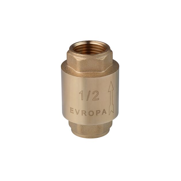 Обратный клапан Karro "Europa" 1/2" ВВ с латунным штоком, фото  | SNABZHENIE.com.ua Обратный клапан Karro "Europa" 1/2" ВВ с латунным штоком, фото  | SNABZHENIE.com.ua