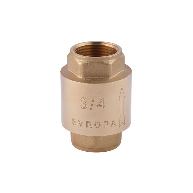 Обратный клапан Karro "Europa" 3/4" ВВ с латунным штоком, фото  | SNABZHENIE.com.ua Обратный клапан Karro "Europa" 3/4" ВВ с латунным штоком, фото  | SNABZHENIE.com.ua