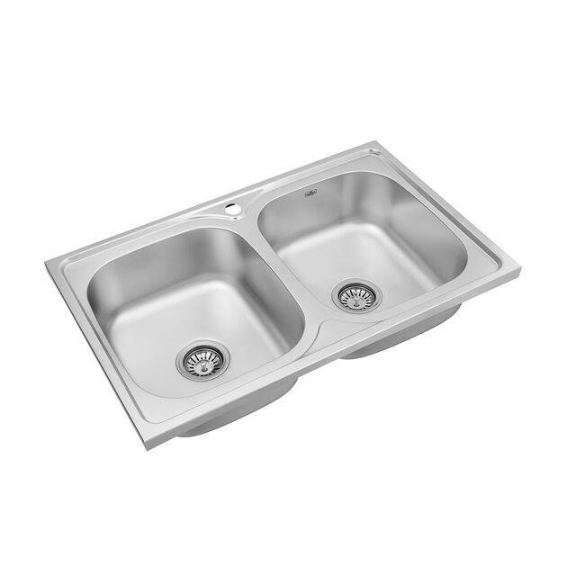 Кухонная мойка Kroner KRP Satin - 5080Z (0,8 мм), фото , изображение 3 | SNABZHENIE.com.ua