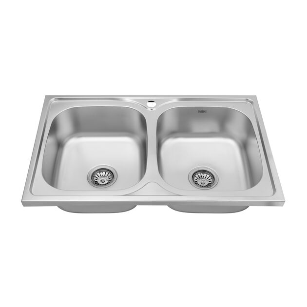 Кухонная мойка Kroner KRP Satin - 5080Z (0,8 мм), фото , изображение 4 | SNABZHENIE.com.ua