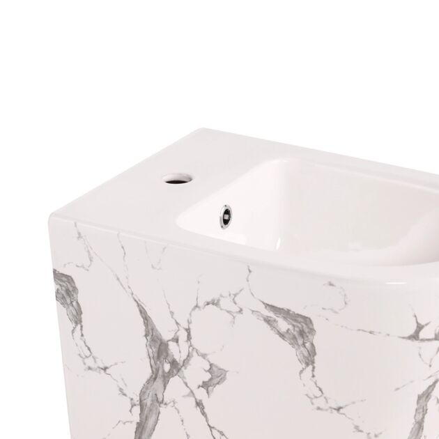 Qtap Комплект Robin Marble 3 в 1: унитаз подвесной Ultra Quiet  + биде подвесное + раковина накладная QTROBMR49160, фото , изображение 7 | SNABZHENIE.com.ua Qtap Комплект Robin Marble 3 в 1: унитаз подвесной Ultra Quiet  + биде подвесное + раковина накладная QTROBMR49160, фото , изображение 7 | SNABZHENIE.com.ua