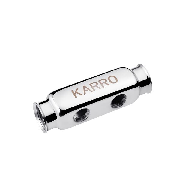 Колектор Karro на 2 виходи 1х1/2 РВ нержавіюча сталь KR-1003, фото  | SNABZHENIE.com.ua Колектор Karro на 2 виходи 1х1/2 РВ нержавіюча сталь KR-1003, фото  | SNABZHENIE.com.ua