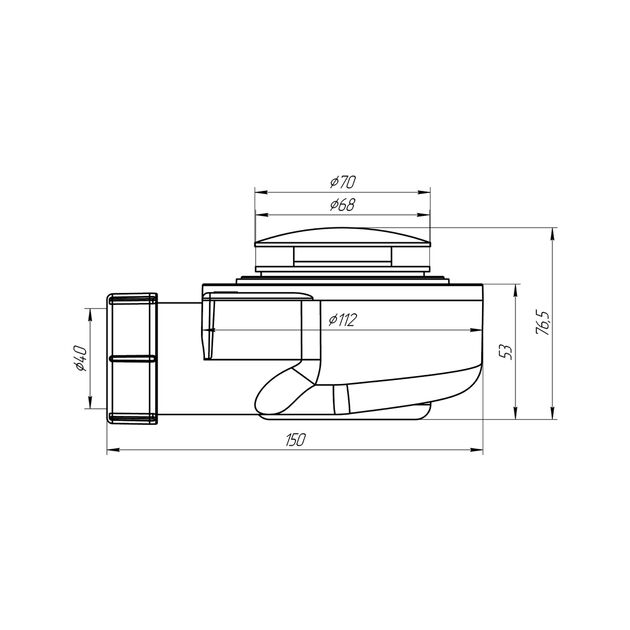 Сифон ANIplast 1 1/2" 50 мм с системой Click-Slack E450CLGSEU, фото , изображение 2 | SNABZHENIE.com.ua Сифон ANIplast 1 1/2" 50 мм с системой Click-Slack E450CLGSEU, фото , изображение 2 | SNABZHENIE.com.ua