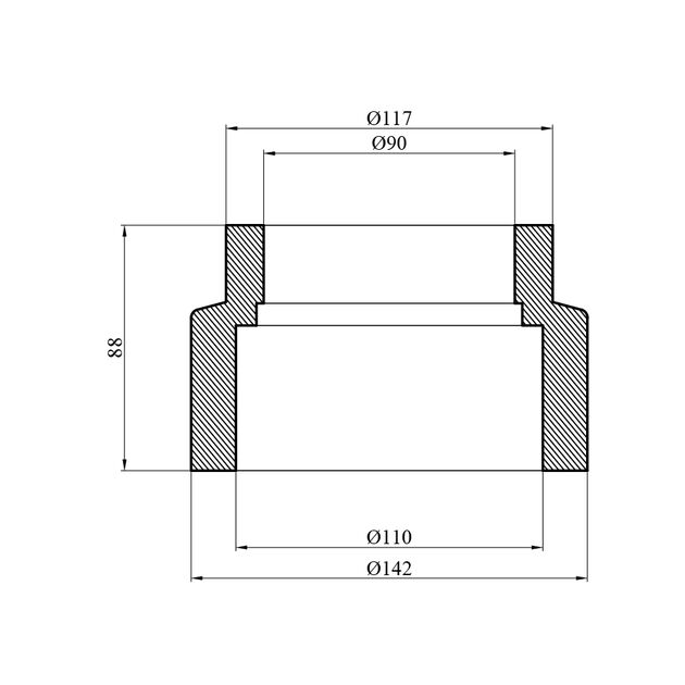 Муфта редукционная PPR GrandiTherm 110x90 мм, фото , изображение 2 | SNABZHENIE.com.ua Муфта редукционная PPR GrandiTherm 110x90 мм, фото , изображение 2 | SNABZHENIE.com.ua