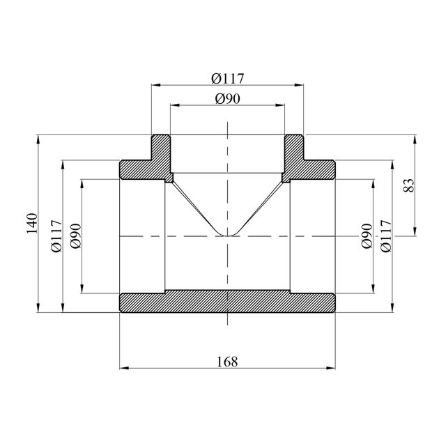 Тройник PPR GrandiTherm 90 мм, фото , изображение 2 | SNABZHENIE.com.ua Тройник PPR GrandiTherm 90 мм, фото , изображение 2 | SNABZHENIE.com.ua