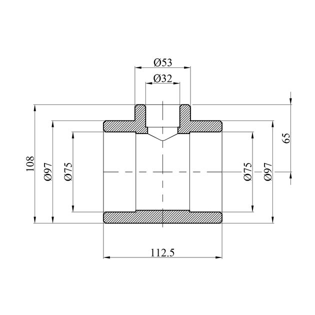 Переходной тройник PPR GrandiTherm 75x32x75 мм, фото , изображение 2 | SNABZHENIE.com.ua Переходной тройник PPR GrandiTherm 75x32x75 мм, фото , изображение 2 | SNABZHENIE.com.ua