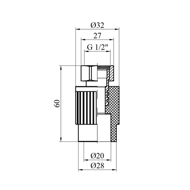 Муфта PPR GrandiTherm 20х1/2 с накидной гайкой, фото , изображение 2 | SNABZHENIE.com.ua Муфта PPR GrandiTherm 20х1/2 с накидной гайкой, фото , изображение 2 | SNABZHENIE.com.ua