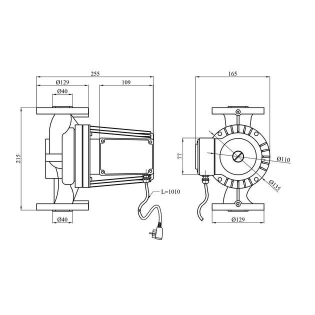 Насос циркуляційний Forwater WRS 40/370-F (Grundfos), фото , зображення 2 | SNABZHENIE.com.ua Насос циркуляційний Forwater WRS 40/370-F (Grundfos), фото , зображення 2 | SNABZHENIE.com.ua