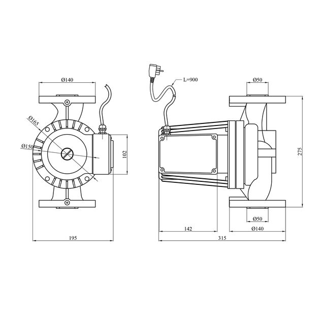 Насос циркуляційний Forwater WRS 50/1500-F (Grundfos), фото , зображення 2 | SNABZHENIE.com.ua Насос циркуляційний Forwater WRS 50/1500-F (Grundfos), фото , зображення 2 | SNABZHENIE.com.ua
