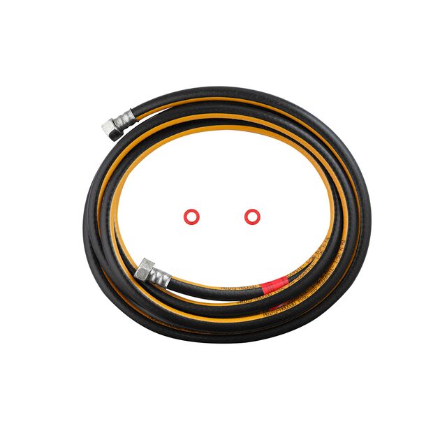 Шланг газовый Nikiforov 1/2" ВВ 150 см резиновый черный с металлическими гайками, фото  | SNABZHENIE.com.ua