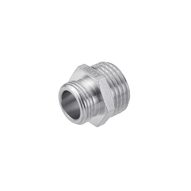 Ниппель переходной Karro 1/2х3/8 НН никелированный KR-3114, фото , изображение 3 | SNABZHENIE.com.ua Ниппель переходной Karro 1/2х3/8 НН никелированный KR-3114, фото , изображение 3 | SNABZHENIE.com.ua