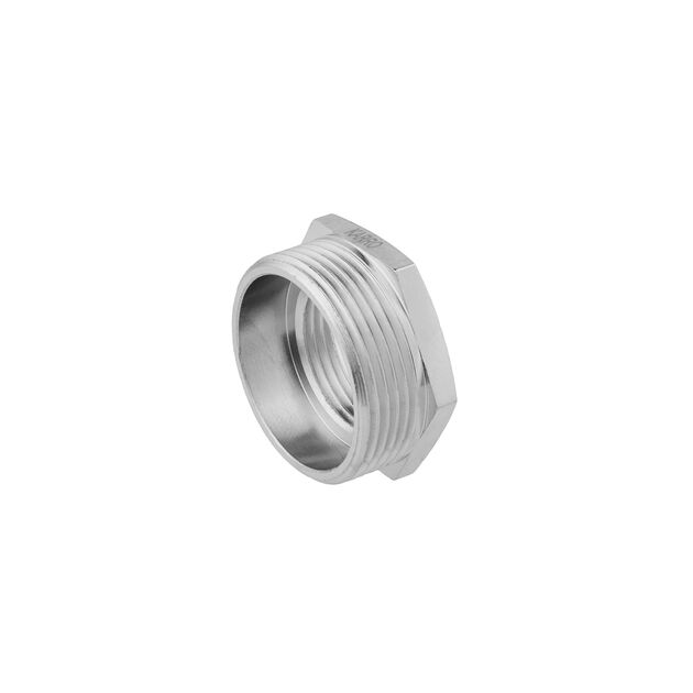 Футорка Karro 1 1/2" х1 НВ никелированная KR-3115, фото , изображение 3 | SNABZHENIE.com.ua Футорка Karro 1 1/2" х1 НВ никелированная KR-3115, фото , изображение 3 | SNABZHENIE.com.ua