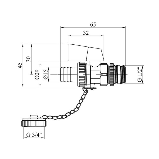 Сливний кран Karro 1/2 РН латунний KR-11704, фото , зображення 2 | SNABZHENIE.com.ua Сливний кран Karro 1/2 РН латунний KR-11704, фото , зображення 2 | SNABZHENIE.com.ua