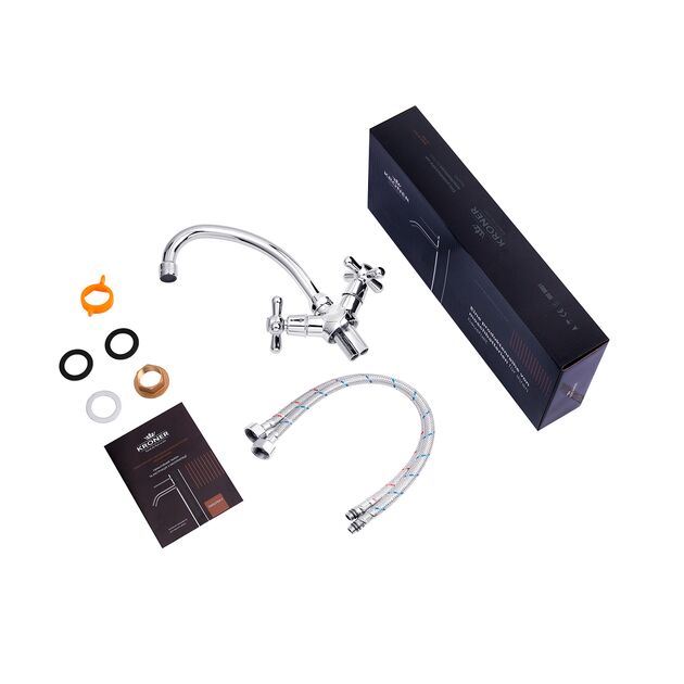 Смеситель кухонный Kroner KRP Royce - C030, фото , изображение 7 | SNABZHENIE.com.ua