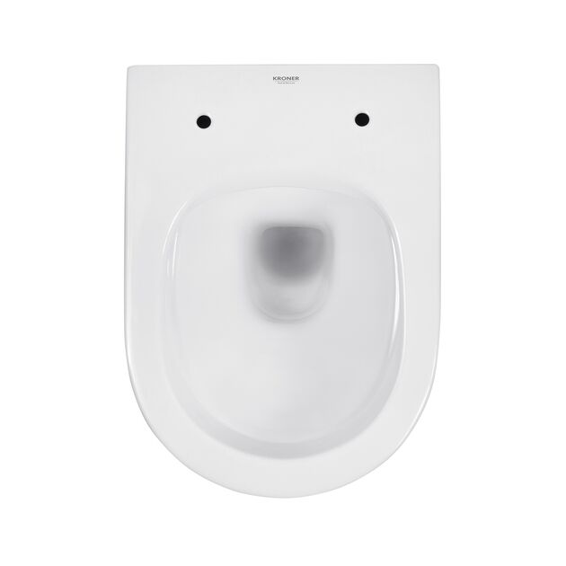 Унитаз Kroner Harz WHI493736 безободковый с сиденьем Slim Duroplast, фото , изображение 8 | SNABZHENIE.com.ua Унитаз Kroner Harz WHI493736 безободковый с сиденьем Slim Duroplast, фото , изображение 8 | SNABZHENIE.com.ua