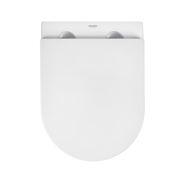 Унитаз Kroner Harz WHI493736 безободковый с сиденьем Slim Duroplast, фото , изображение 9 | SNABZHENIE.com.ua Унитаз Kroner Harz WHI493736 безободковый с сиденьем Slim Duroplast, фото , изображение 9 | SNABZHENIE.com.ua