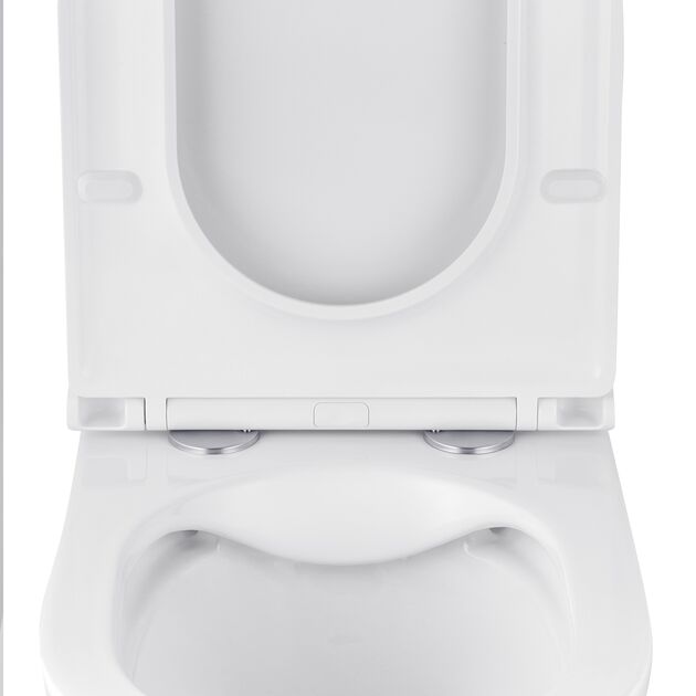 Унитаз подвесной Kroner Armada WHI513636 безободковый с сиденьем Slim, фото , изображение 5 | SNABZHENIE.com.ua Унитаз подвесной Kroner Armada WHI513636 безободковый с сиденьем Slim, фото , изображение 5 | SNABZHENIE.com.ua