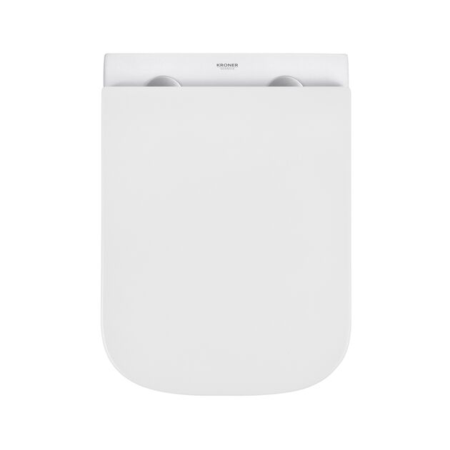 Унітаз підвісний Kroner Eifel WHI493436 RIMLESS безободковий з сидінням Slim Duroplast / Soft-close / Quick release (KE493436WHIR), фото , зображення 9 | SNABZHENIE.com.ua Унітаз підвісний Kroner Eifel WHI493436 RIMLESS безободковий з сидінням Slim Duroplast / Soft-close / Quick release (KE493436WHIR), фото , зображення 9 | SNABZHENIE.com.ua