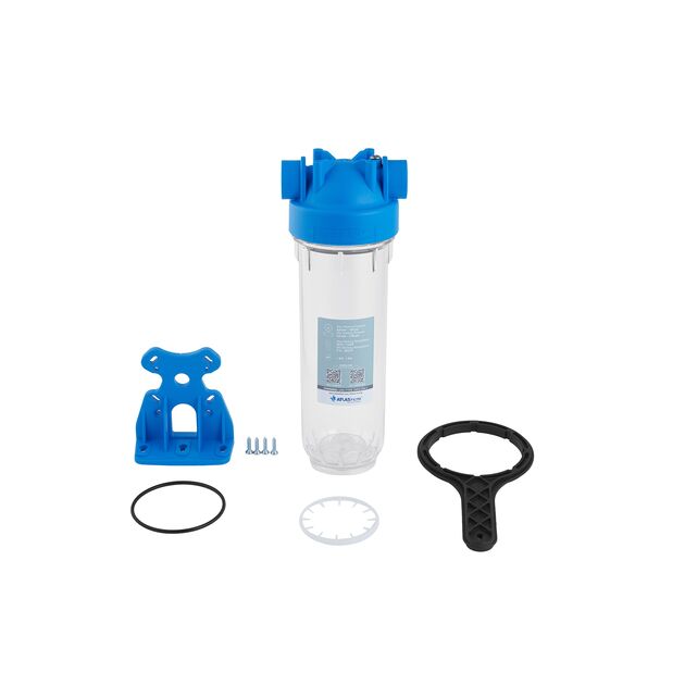 Фильтр-колба Atlas Filltri DP 10 Mono 1 OT TS Комплектный корпус, фото , изображение 4 | SNABZHENIE.com.ua