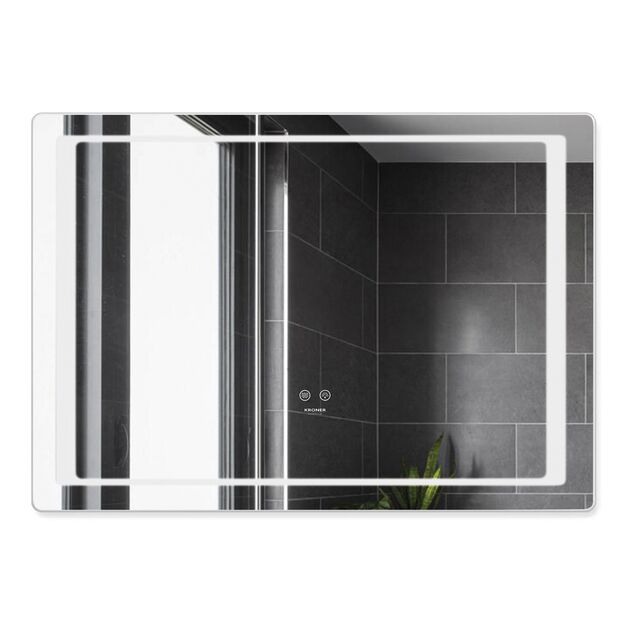Зеркало Kroner KRP Spiegel HR2 - 7050 з LED-підсвіткою та антизапотіванням, фото  | SNABZHENIE.com.ua Зеркало Kroner KRP Spiegel HR2 - 7050 з LED-підсвіткою та антизапотіванням, фото  | SNABZHENIE.com.ua