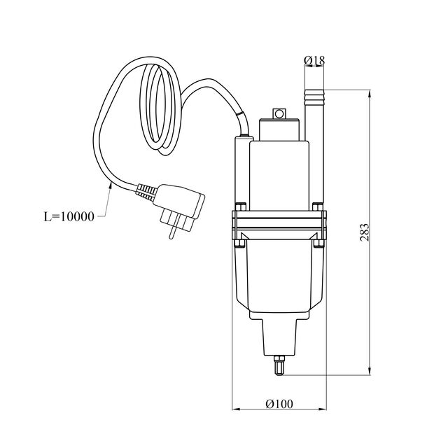 Насос вібраційний Forwater XVM60-1, фото , зображення 2 | SNABZHENIE.com.ua