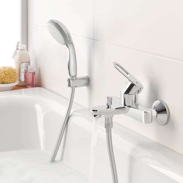 Змішувач для ванни Grohe BauLoop 23603000, фото , зображення 3 | SNABZHENIE.com.ua Змішувач для ванни Grohe BauLoop 23603000, фото , зображення 3 | SNABZHENIE.com.ua