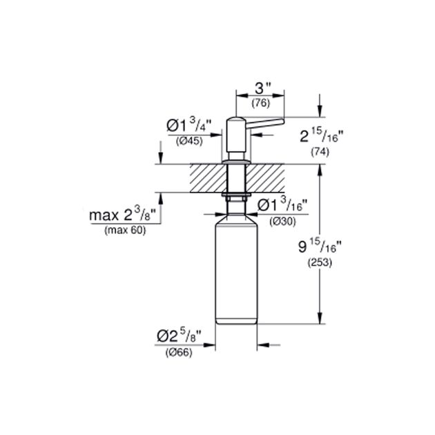 Дозатор для моющего средства Grohe 40536000, фото , изображение 2 | SNABZHENIE.com.ua Дозатор для моющего средства Grohe 40536000, фото , изображение 2 | SNABZHENIE.com.ua